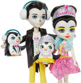 Enchantimals Darling Ice Dancers Skate and Spin Glider with Patterson Penguin Small Doll (6-in) & Tux Dolls, 2 Animal Figures, and 15+ Accessories, Makes a Great Gift for 3-8 Year Olds
